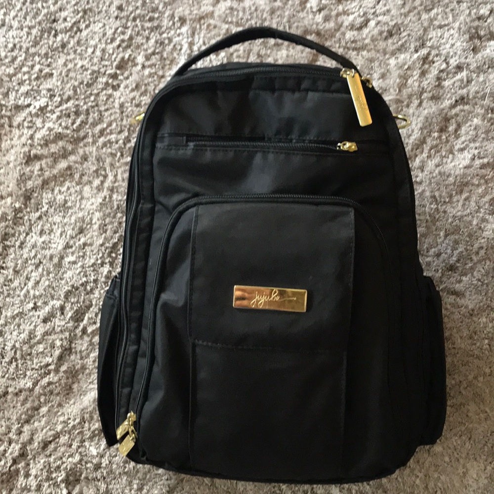 Black JuJuBe backpack Diaper Bag